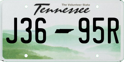 TN license plate J3695R