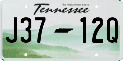 TN license plate J3712Q
