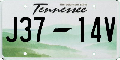 TN license plate J3714V