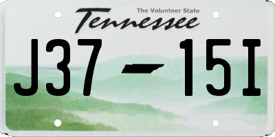 TN license plate J3715I