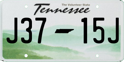 TN license plate J3715J