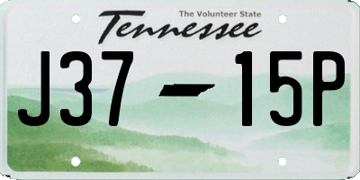 TN license plate J3715P