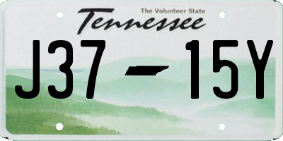 TN license plate J3715Y
