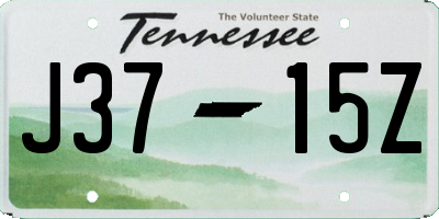 TN license plate J3715Z