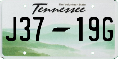TN license plate J3719G