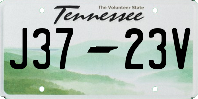 TN license plate J3723V