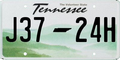 TN license plate J3724H