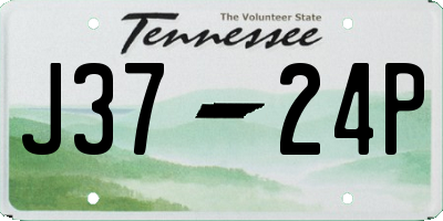 TN license plate J3724P