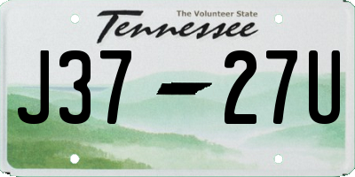 TN license plate J3727U