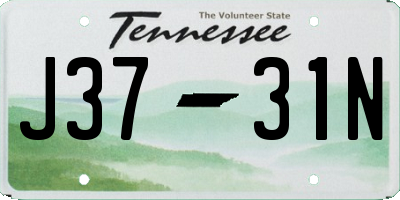 TN license plate J3731N