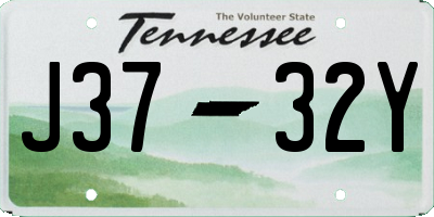 TN license plate J3732Y