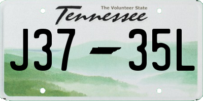 TN license plate J3735L