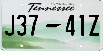 TN license plate J3741Z