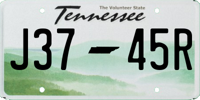 TN license plate J3745R