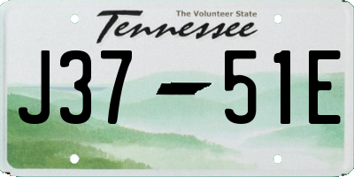 TN license plate J3751E