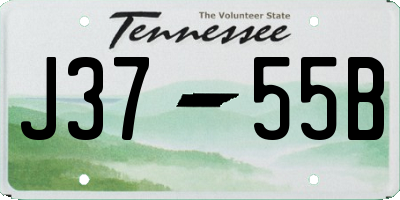 TN license plate J3755B
