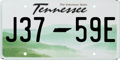 TN license plate J3759E
