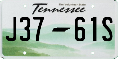 TN license plate J3761S
