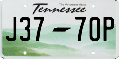 TN license plate J3770P