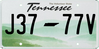 TN license plate J3777V
