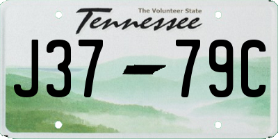 TN license plate J3779C