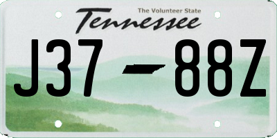 TN license plate J3788Z