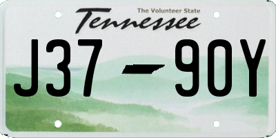 TN license plate J3790Y