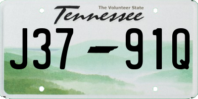 TN license plate J3791Q