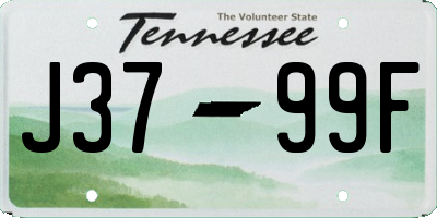 TN license plate J3799F