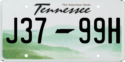 TN license plate J3799H