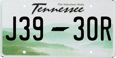 TN license plate J3930R