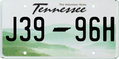 TN license plate J3996H