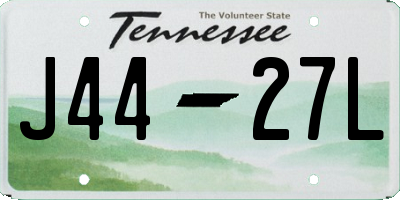 TN license plate J4427L
