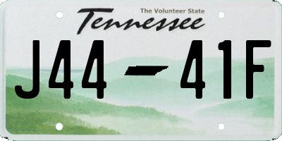 TN license plate J4441F