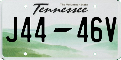 TN license plate J4446V