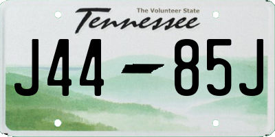 TN license plate J4485J