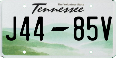 TN license plate J4485V