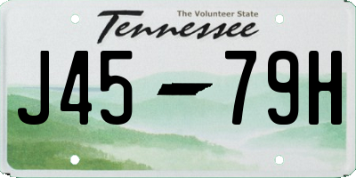 TN license plate J4579H