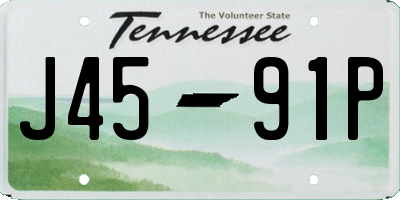TN license plate J4591P