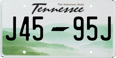 TN license plate J4595J