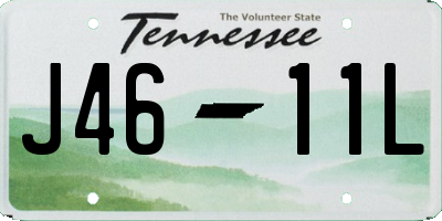 TN license plate J4611L
