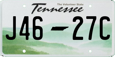 TN license plate J4627C