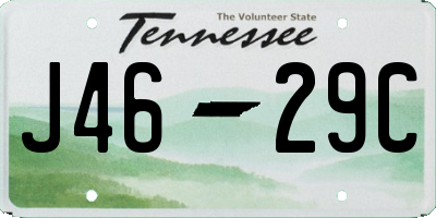 TN license plate J4629C