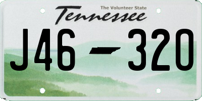TN license plate J4632O