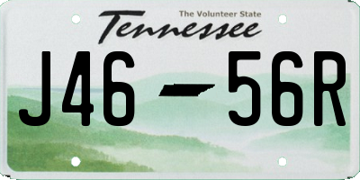 TN license plate J4656R