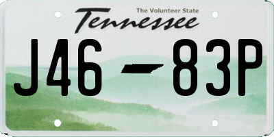 TN license plate J4683P