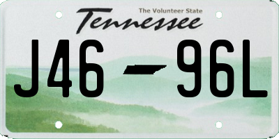 TN license plate J4696L