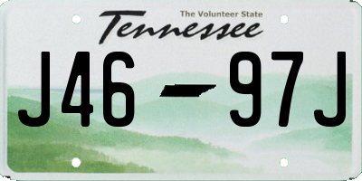 TN license plate J4697J