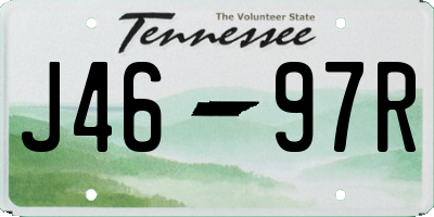 TN license plate J4697R