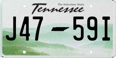 TN license plate J4759I